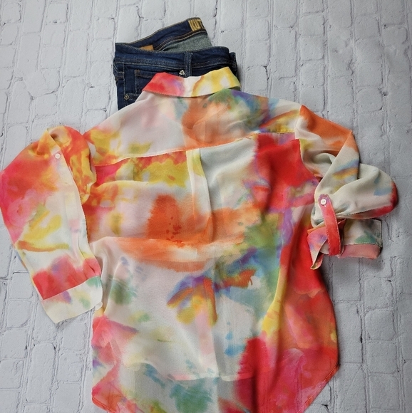 DECREE water color tie-dye blouse - Picture 9 of 11